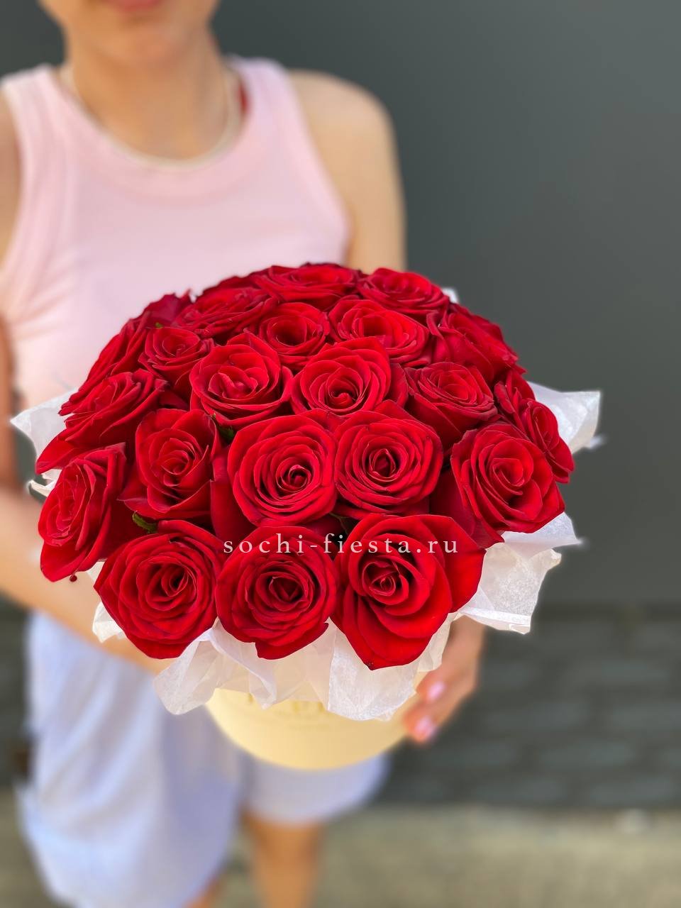 свадебная коробка XL с пионами для церемонии в Ханты-Мансийске