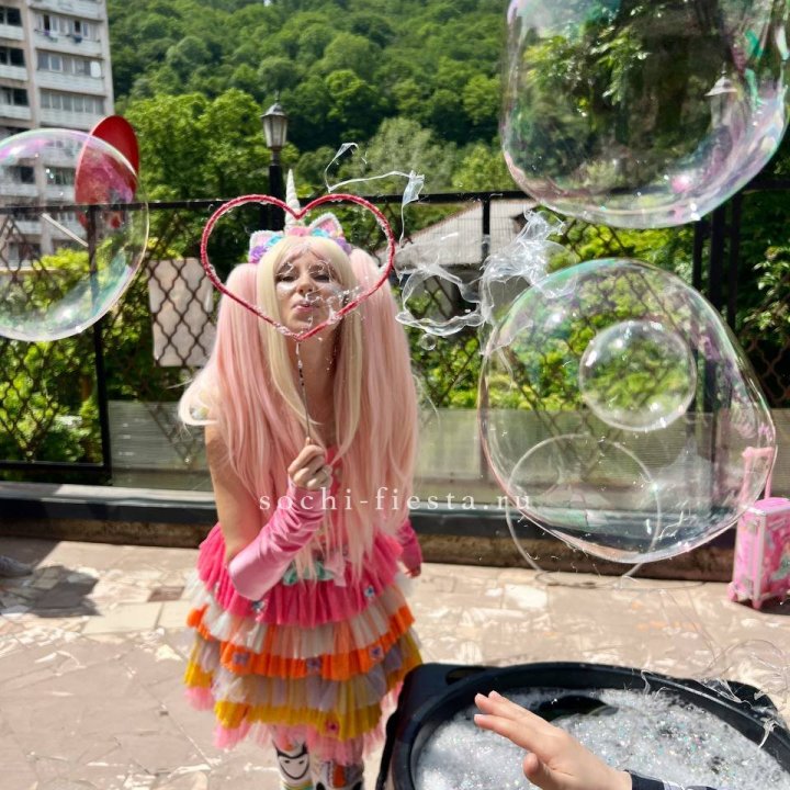 Шоу мыльных пузырей в Ханты-Мансийске