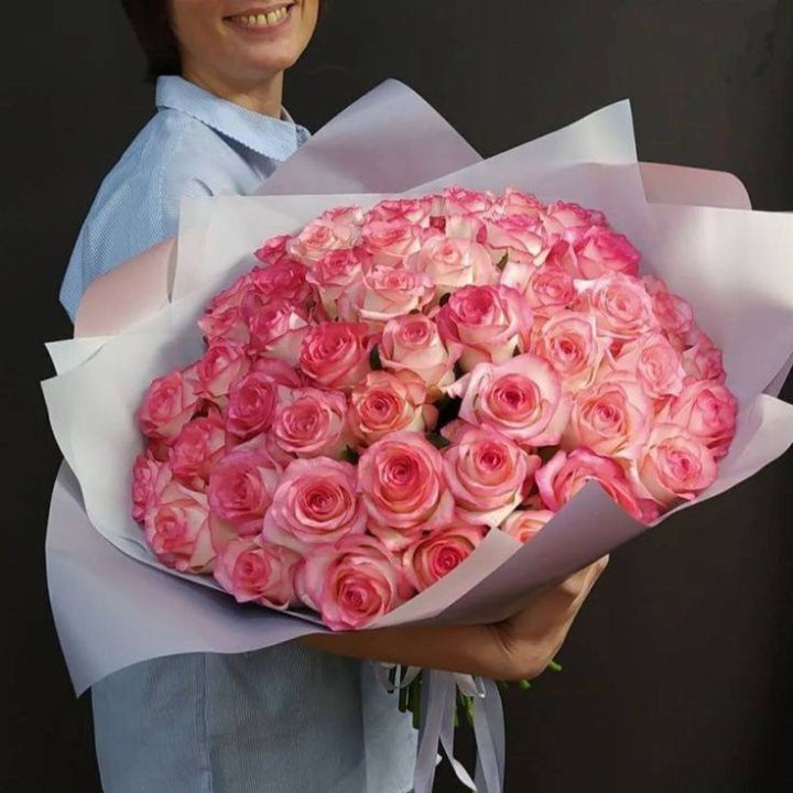 101 роза Джумилия в оформлении  в Ханты-Мансийске