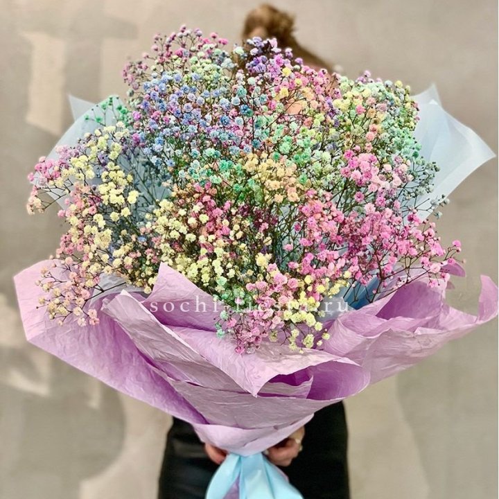 Радужные гипсофилы №2 в Ханты-Мансийске