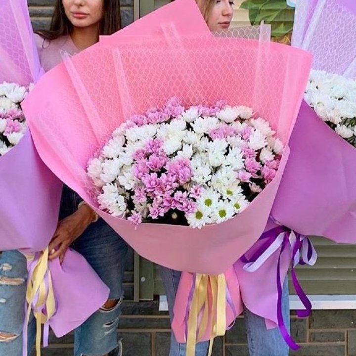 Букет хризантем №3 в Ханты-Мансийске