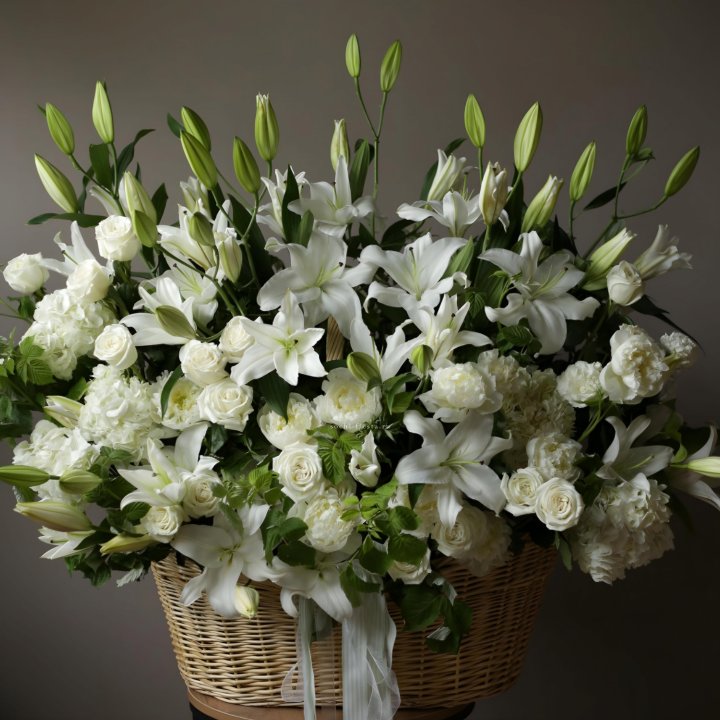 Цветочная корзина макси №3 в Ханты-Мансийске