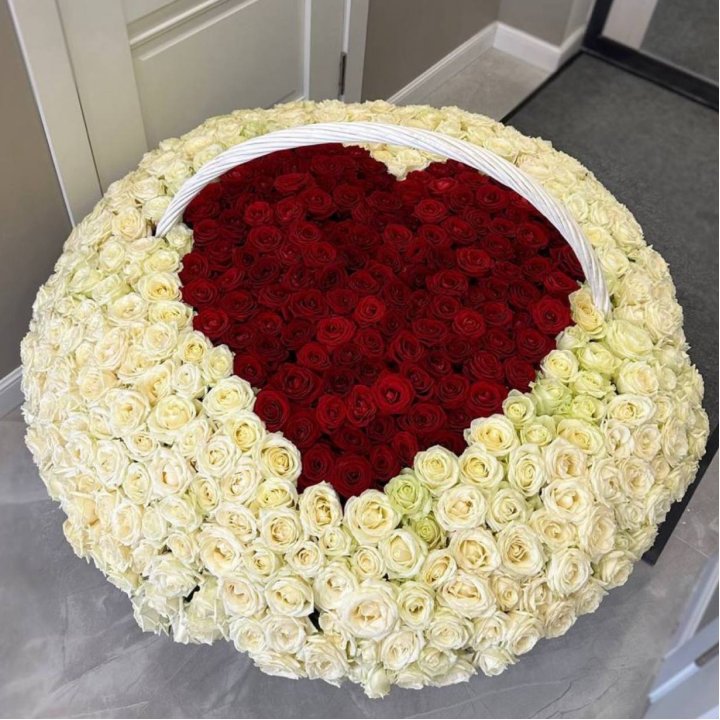 501 роза сердце в Ханты-Мансийске