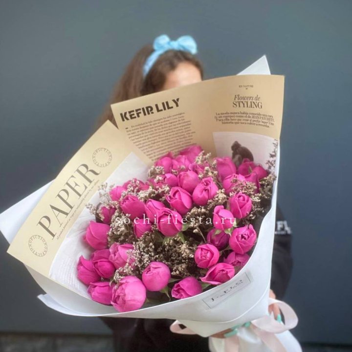 Пионовидные розы баблс №3 с доставкой в Ханты-Мансийске