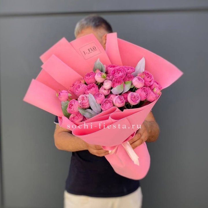 Пионовидные розы баблс №2 с доставкой в Ханты-Мансийске