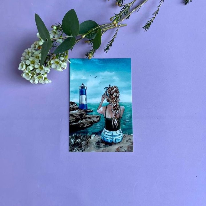 Открытка к букету "Океан" в Ханты-Мансийске