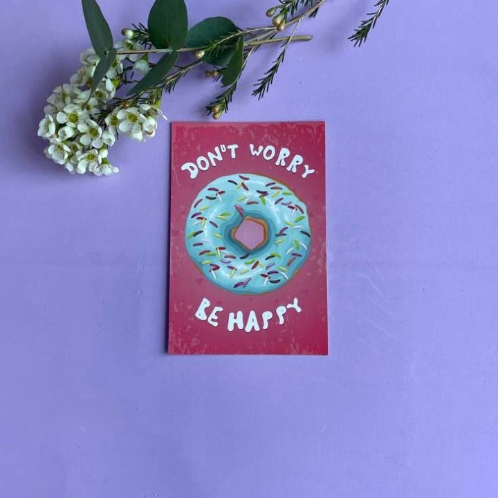 Открытка к букету "Не волнуйся..." в Ханты-Мансийске