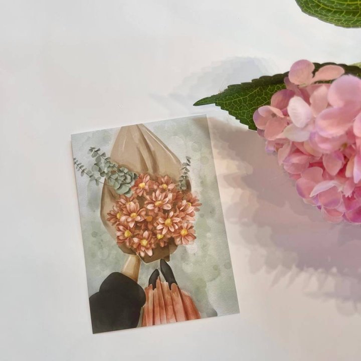 Открытка к букету "Букет" в Ханты-Мансийске