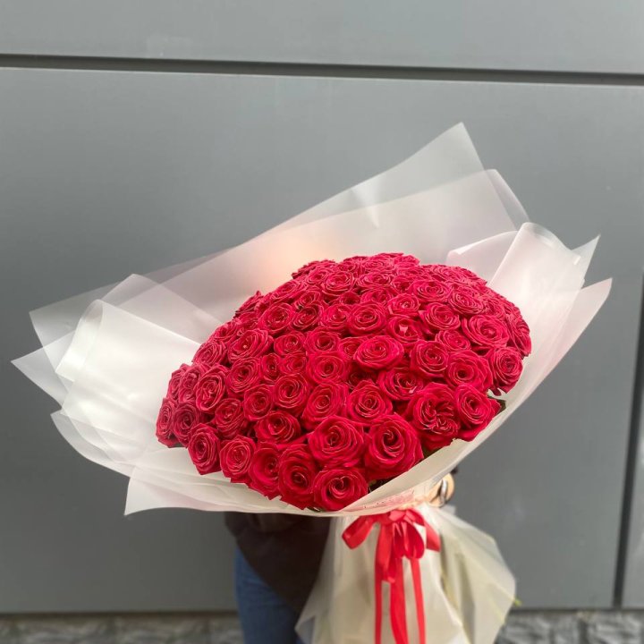 101 высокая роза в Ханты-Мансийске