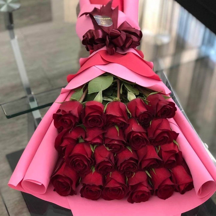 21 красная роза "Элеганс" в Ханты-Мансийске