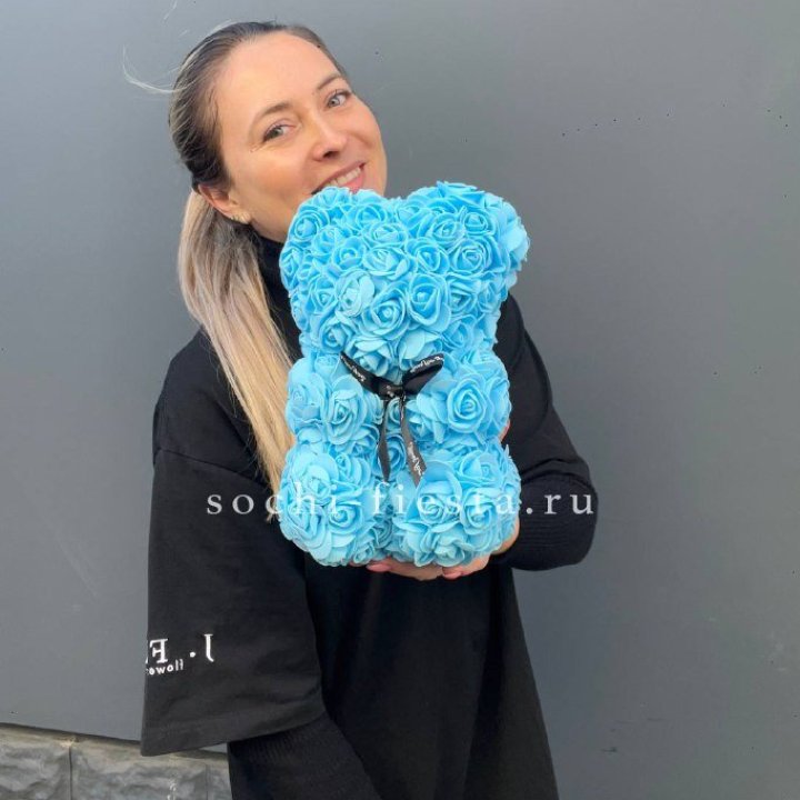 Игрушка медведь голубая в Ханты-Мансийске